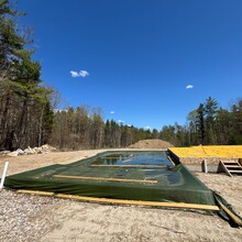 Luxury home under construction in Manchester, Vermont